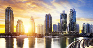 Sun view at Sea point in Dubai