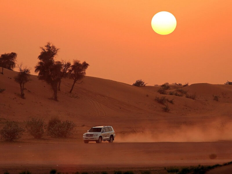 Sun Set in Desert Safari