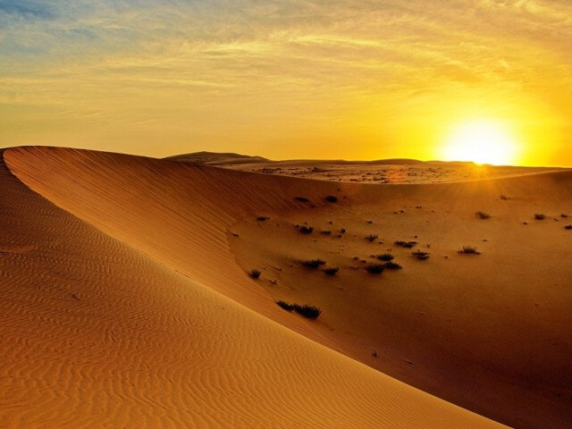Sun RIse Moment in Desert Safari